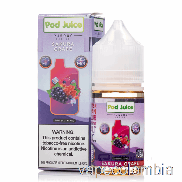 Kit De Vapeo Completo Uva Sakura - Jugo De Vaina Pj5000 - 30ml 55mg